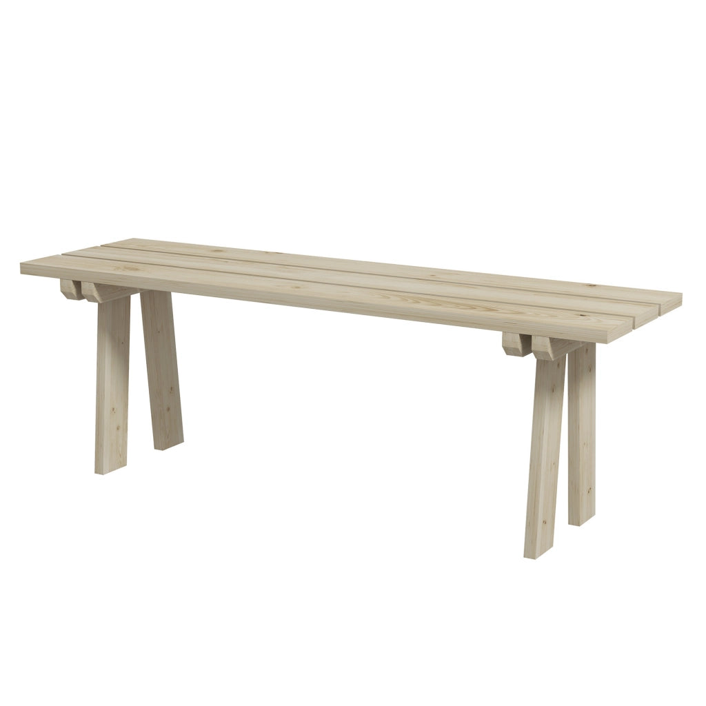 Panchina in Legno 2 Posti ¨C zephmum ¨C Naturale 130x38x45 cm