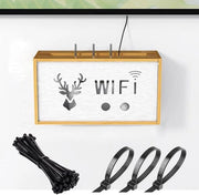 Cassa di Stoccaggio per Router Wi-Fi - Riduzione dello Spazio e Organizzazione - 1 pezzo