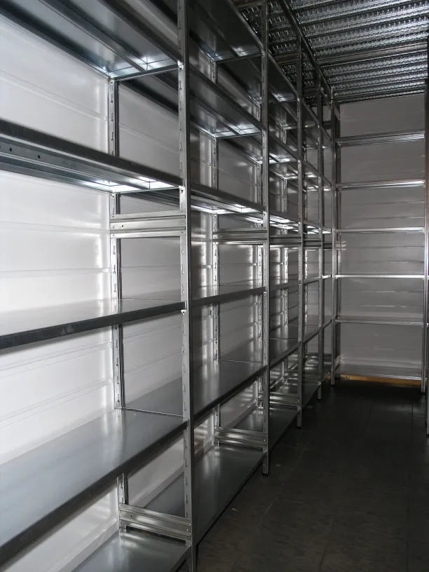 SCAFFALATURA metallica da magazzino Zincata cm. 91x70x200h