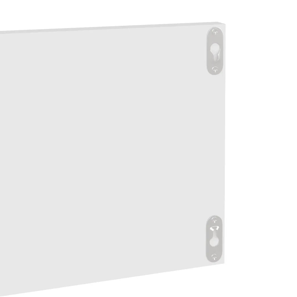 Mensole a Muro 2 pz Bianche 80x11,5x18 cm in Truciolato cod mxl 33189