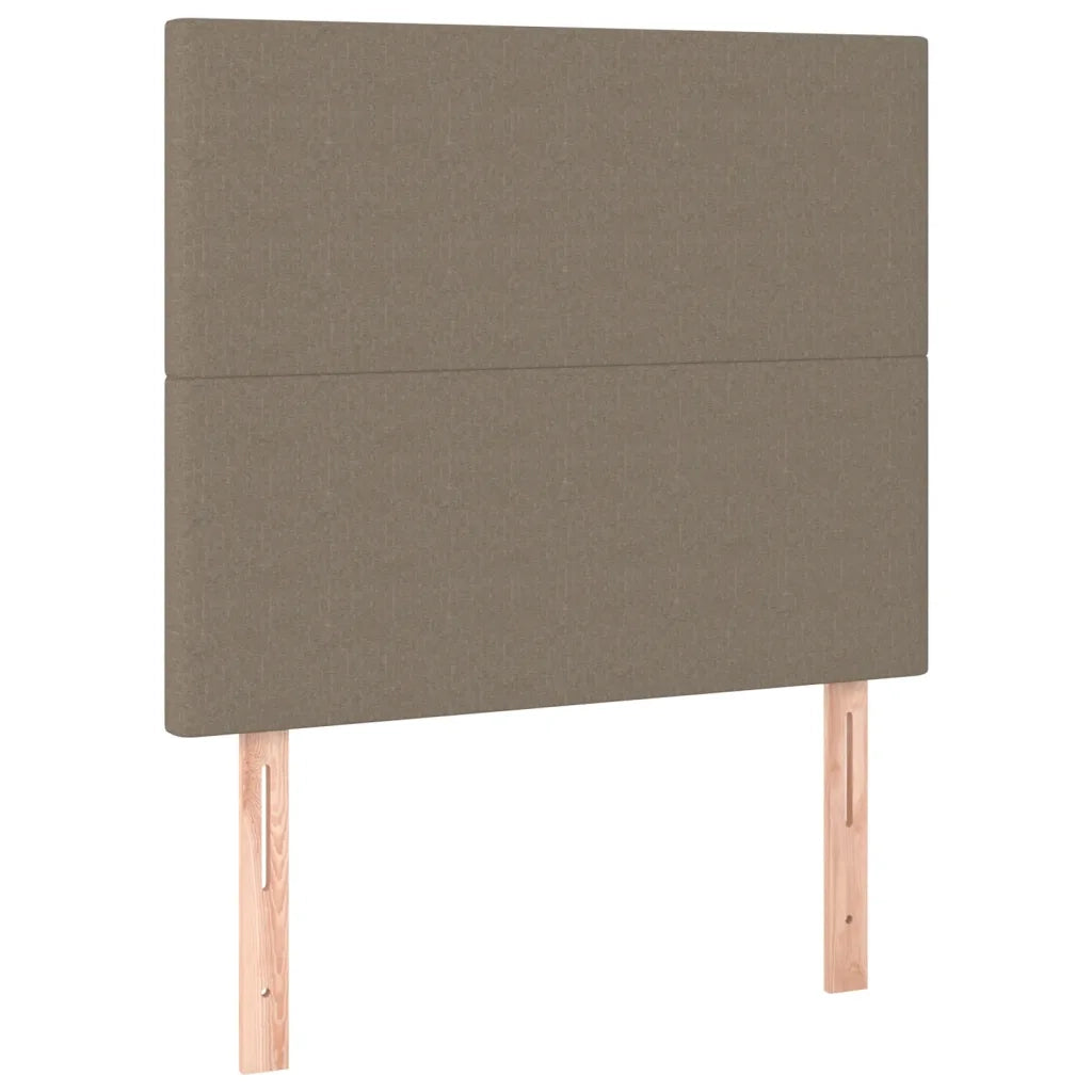 Letto a Molle con Materasso e LED Tortora 80x200 cm in Tessuto cod mxl 62701