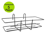 Multipack 5 pezzi fioriera da balcone portapiante da balcone balconiera city 60 fissa
