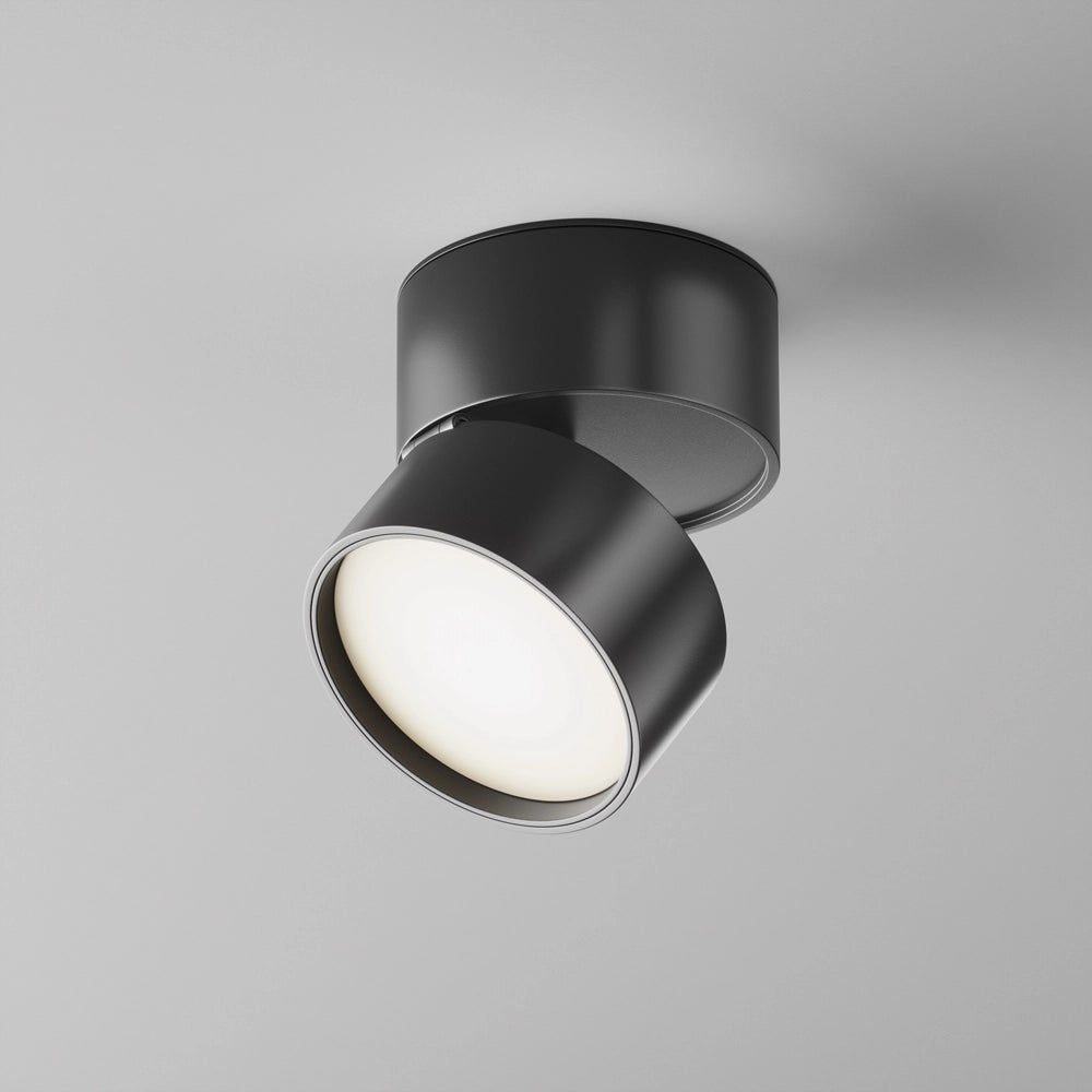 Maytoni Onda plafoniera LED nera 12W 4000K 8,5cm IP20