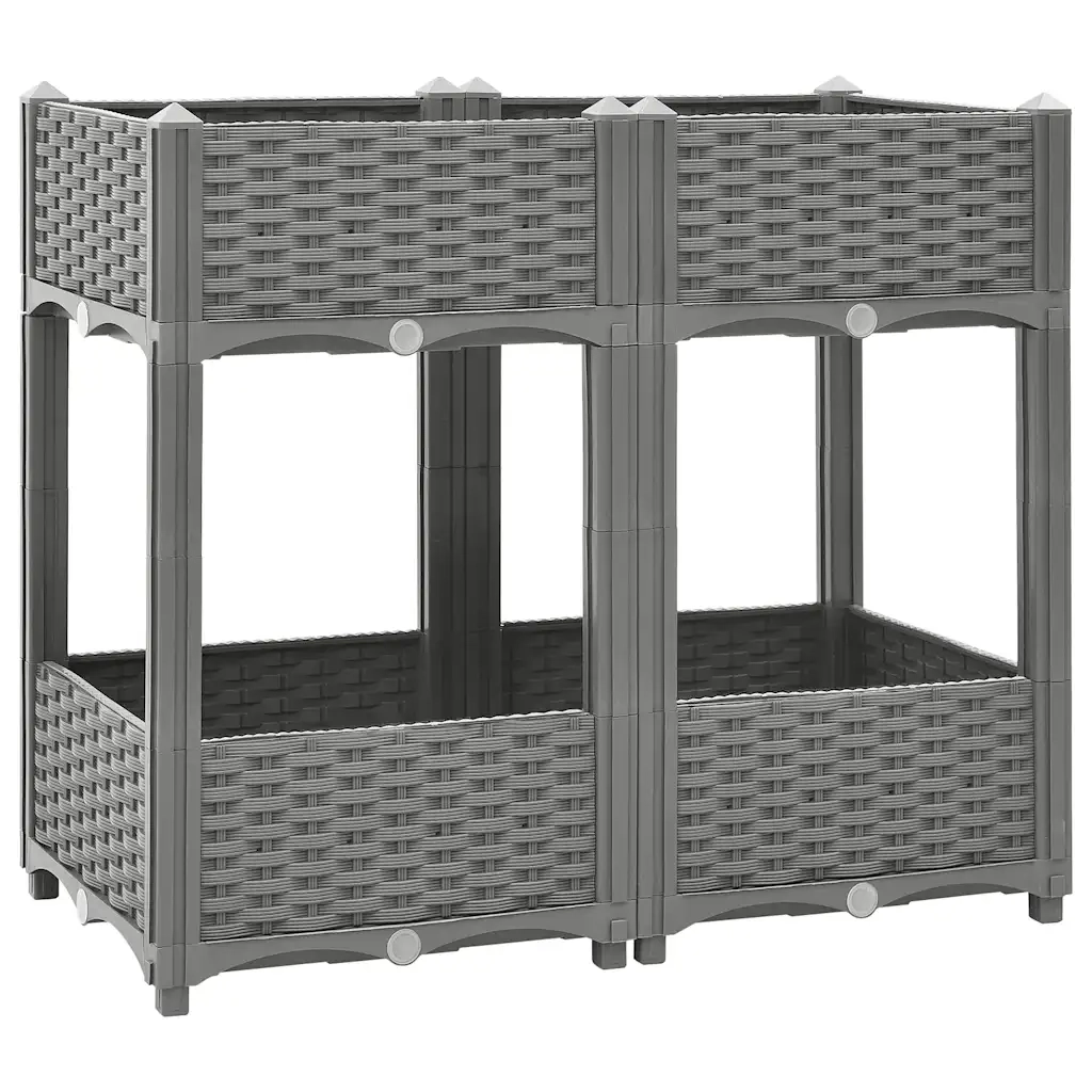 Fioriera Rialzata 80x40x71 cm in Polipropilene 153298