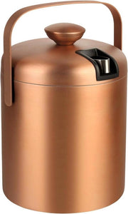 Contenitore per cubetti di ghiaccio da 13 litri con coperchio e maniglia vino contenitore per cubetti di ghiaccio emmer champagne contenitore a doppia parete con maniglia a manubrio rosso