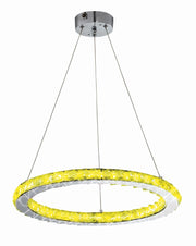 Lampada a sospensione Candellux Lords LED RGB Ø40 cromo