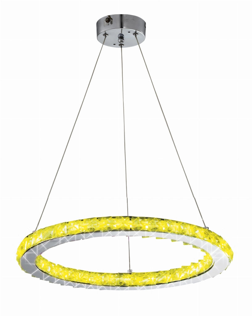 Lampada a sospensione Candellux Lords LED RGB Ø40 cromo