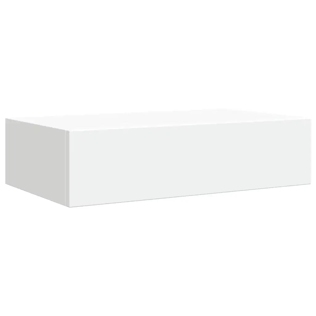 Scaffali con Cassetti da Parete 2 pz Bianchi 40x23,5x10 cm MDF 330242
