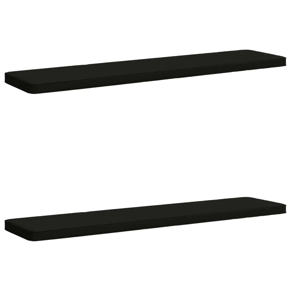 Cuscini per Panchina a 2 Pezzi VUGHT 2 pz 100% Poliestere Nero 951589