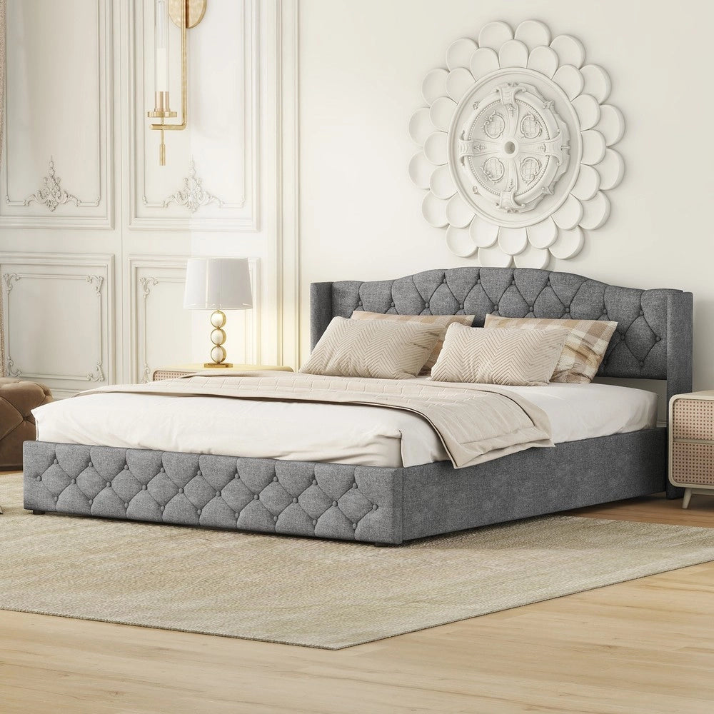 Letto Contenitore Idraulico 180x200 ¨C Xylo ¨C Grigio