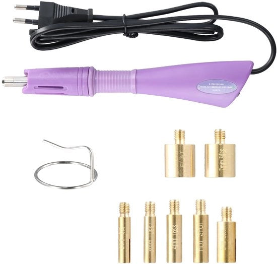 Applicatore di strass a 7 punte - Penna applicatrice per strass a mano - Forma compatta e leggera - Semplice da utilizzare e duraturo - Realizzato in ABS - Materiale di riscaldamento ceramico - Strumento per strass