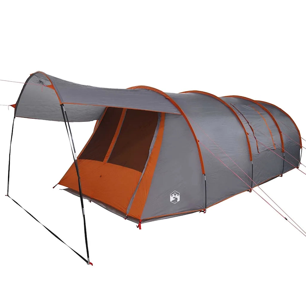 Tenda tunnel per 4 persone con tetto Grigio e arancione 42004037