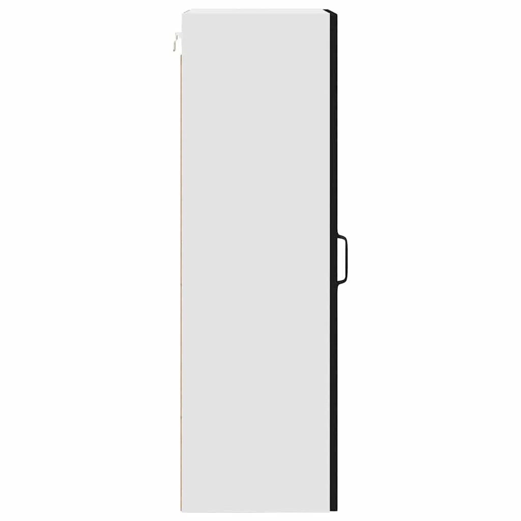 Mobile da cucina rettangolare moderno con ampio spazio contenitivo 40 x 31 x 100 cm realizzato in legno composito nero 02_0053774