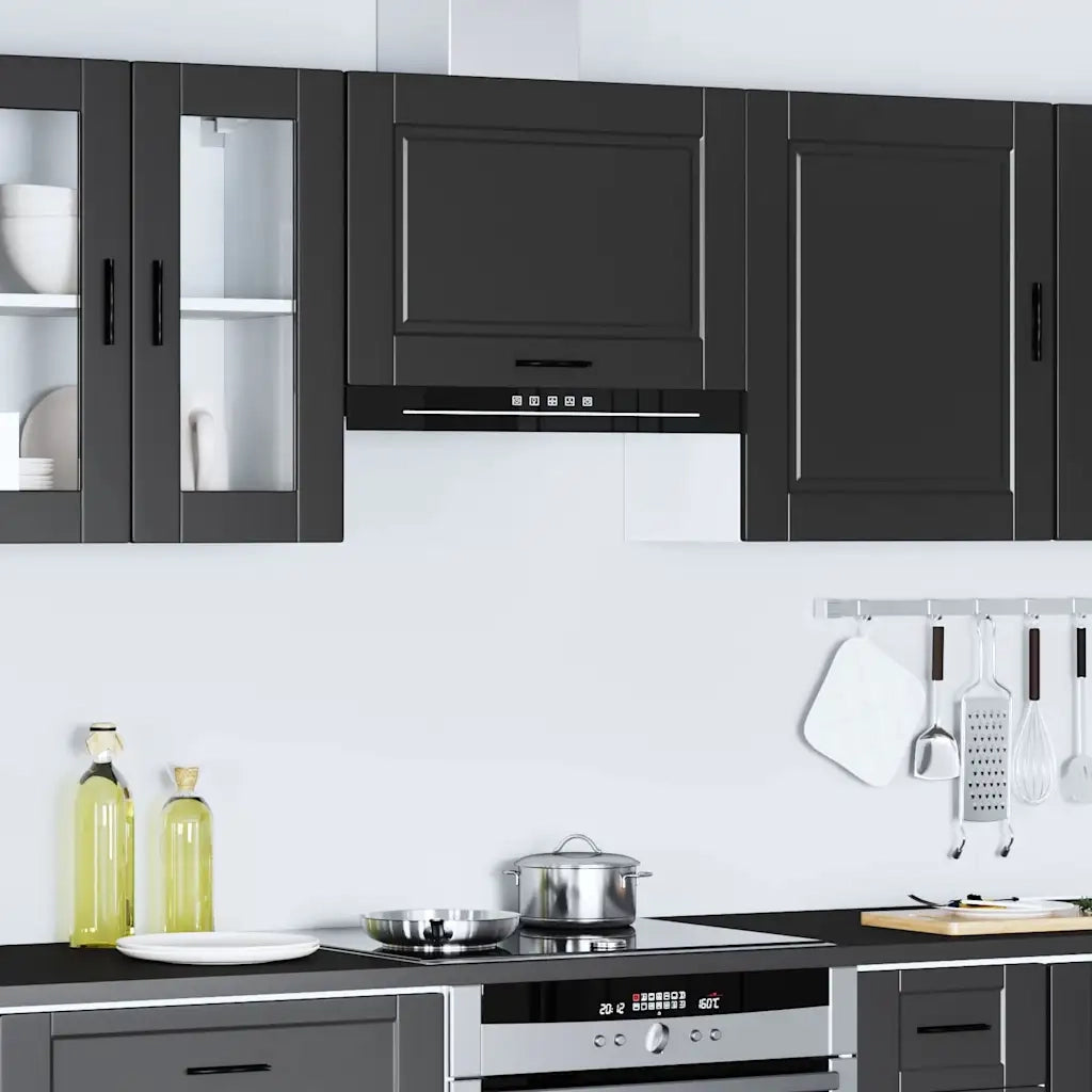 Pensile da Cucina Porto Nero in Legno Multistrato 854078