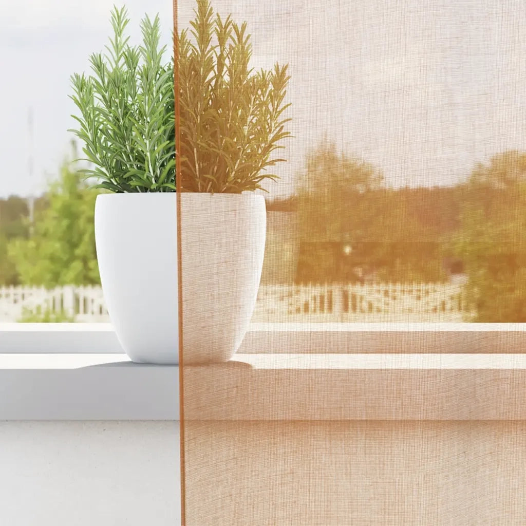Tende in Voile con Occhielli 2 pz Terracotta 4102142