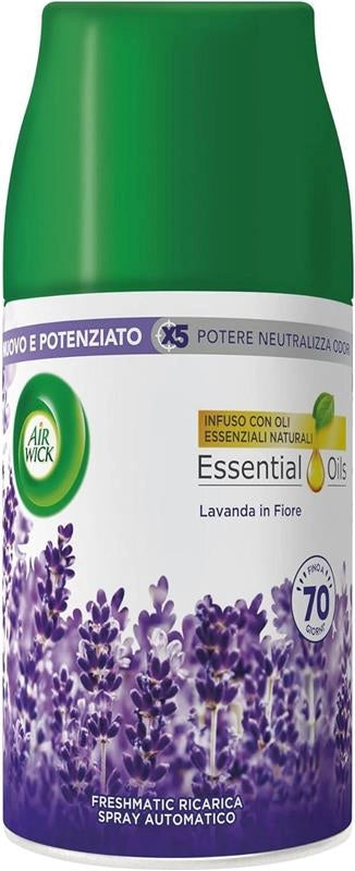 AIR WICK SPRAY AUTOMATICO POTERE NEUTRALIZZA ODORI INFUSO CON PLI FRAGRANZA LAVANDA IN FIORE FINO A 70 GIORNI 250 ML