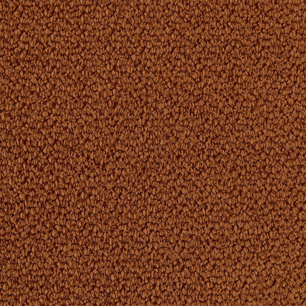 Divano modulare in tessuto ciniglia, 2 posti, terracotta