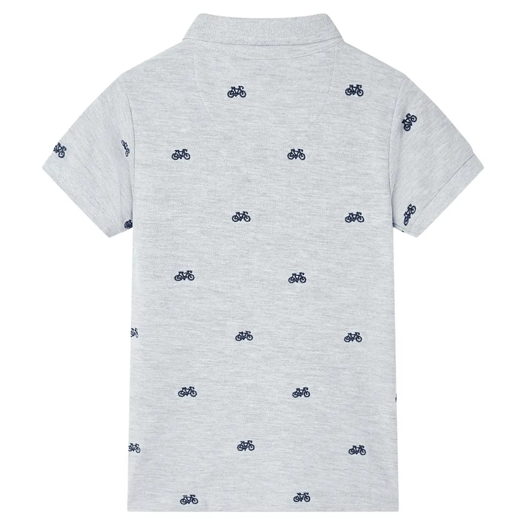 Polo per Bambini Grigio M¨¦lange 140