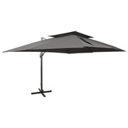 Ombrellone a braccio doppio antracite 400 x 300 cm 02_0008565