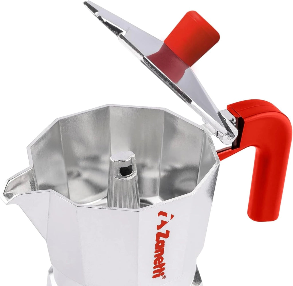 Zanetti Mama Red Edition Moka 2 Tazze Alluminio Rosso