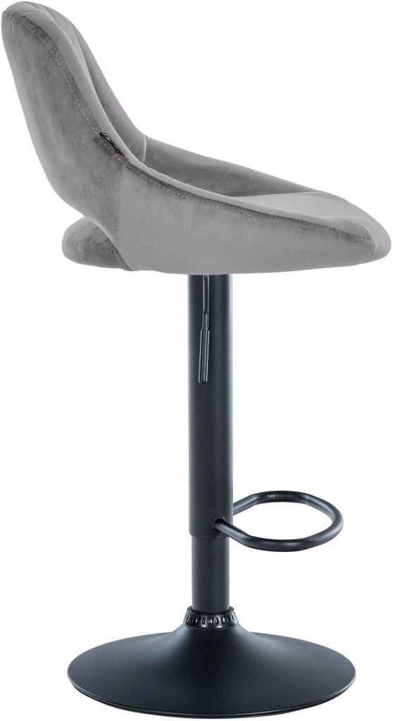 Sgabello da bar Milet velluto nero 4