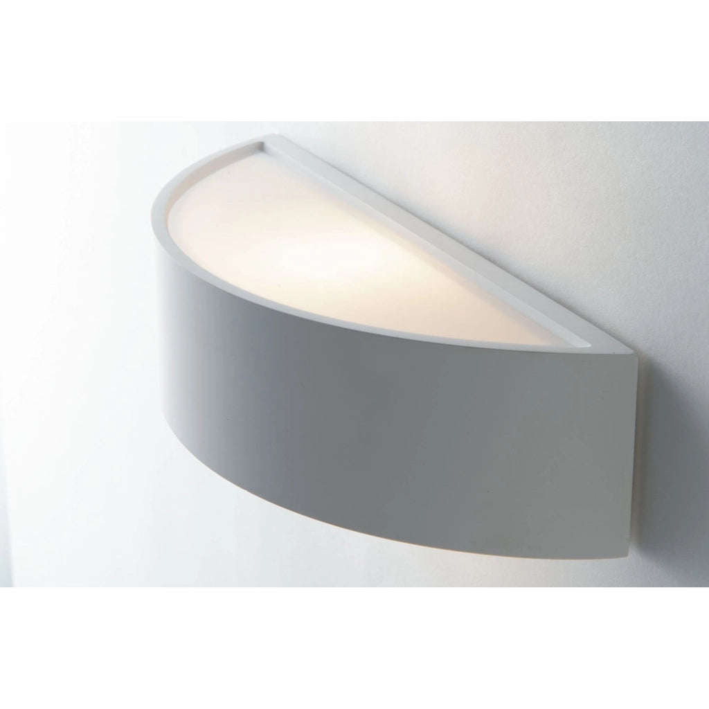 APPLIQUE CORTINA 1XE14 30X10XH7,5CM BIANCA.