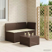 Divano da esterno-Divano da Giardino a 2 Posti con Cuscini Aspetto Rattan PP 391134