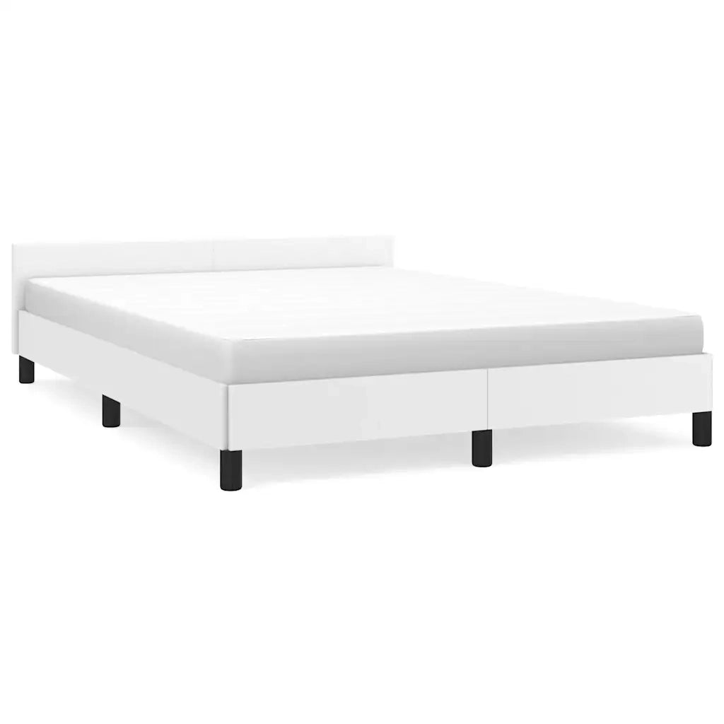 Giroletto con Testiera senza Materasso Bianco 140x190 cm 347496