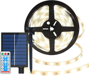 Fascia LED Solare 10 Metri - Idratata e Flessibile Illuminazione Esterna con Comando a Distanza