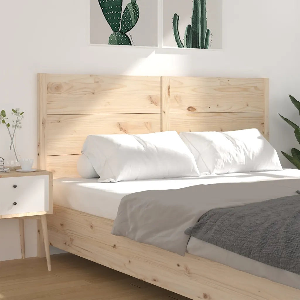 Testiera per Letto 166x4x100 cm in Legno Massello di Pino 818730