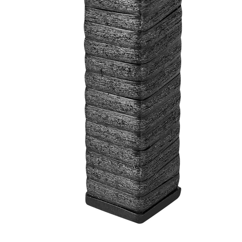 Fioriera da giardino in finto rattan nero con 3 inserti per interni e per esterni