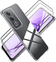 Hoes per Oppo A80 5G con Copertura e Protezione per la Camera - Coperchio TPU Stivale e Transparente per Telefono
