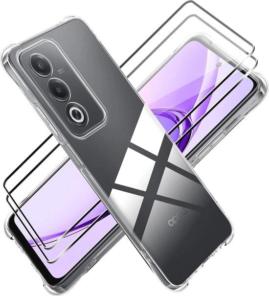 Hoes per Oppo A80 5G con Copertura e Protezione per la Camera - Coperchio TPU Stivale e Transparente per Telefono