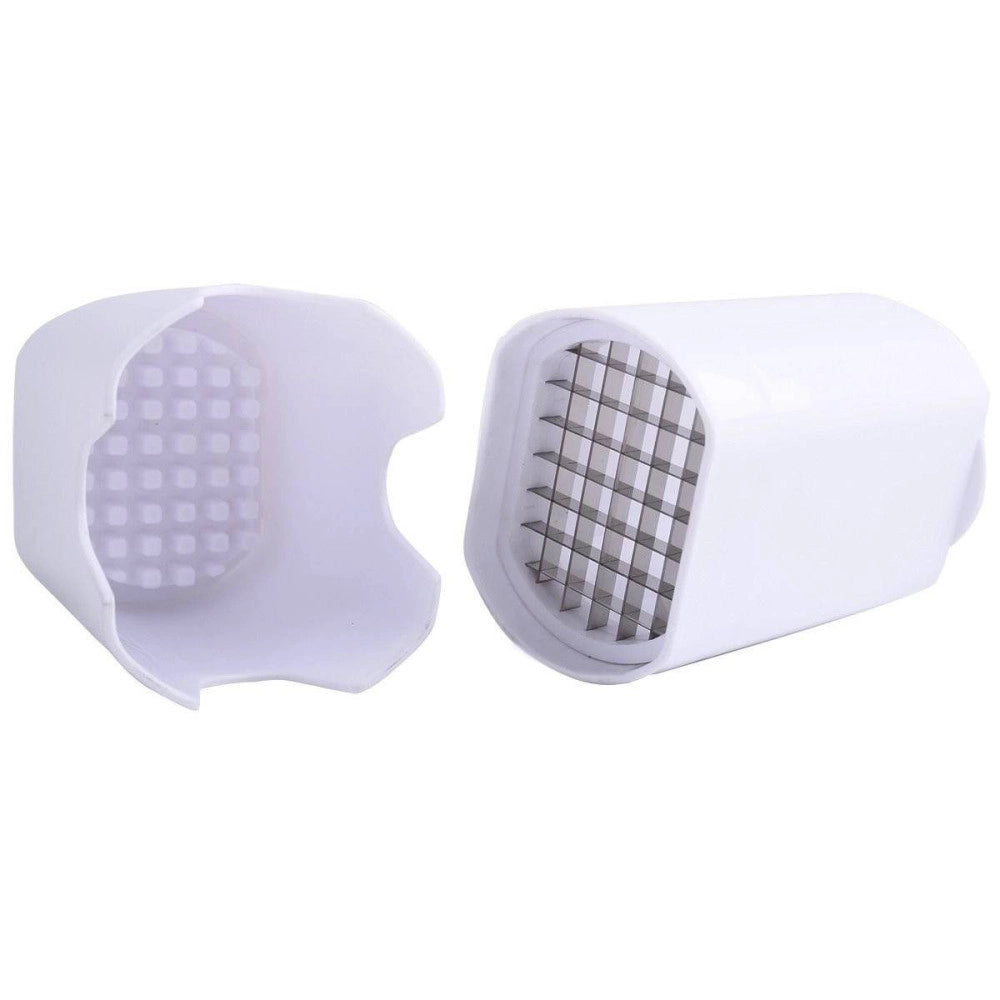 Trade Shop - Taglia Affetta Patate A Bastoncino Frizzy Lame Acciaio Cucina Patatine Fritte -