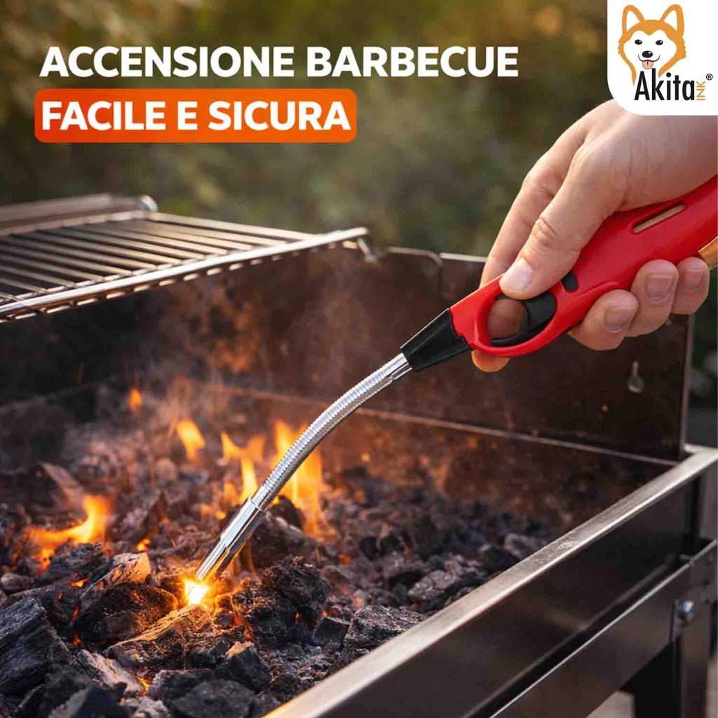 Akitaink 5 Accendini Flessibili Gas Ricaricabili