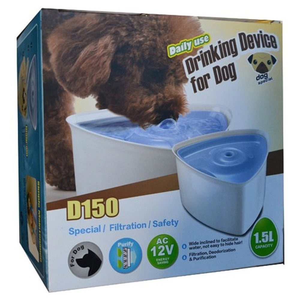 Trade Shop - Ciotola Cane Gatto Refrigerata Acqua Fresca Purificazione Fitraggio 12volt 1.5lt -