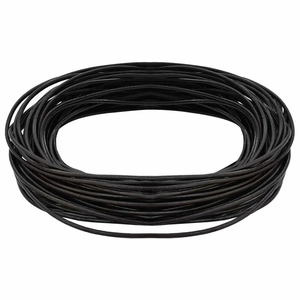 Cordino in Pelle Marrone Scuro ?2 mm x 10 m Pelle CFW4775430