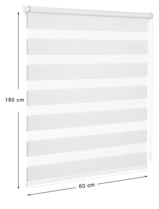 Tenda a Rullo 60x180 Cm Finestra Porta Interno Casa Ufficio Kit Montaggio Parete Telaio No Fori Grigio