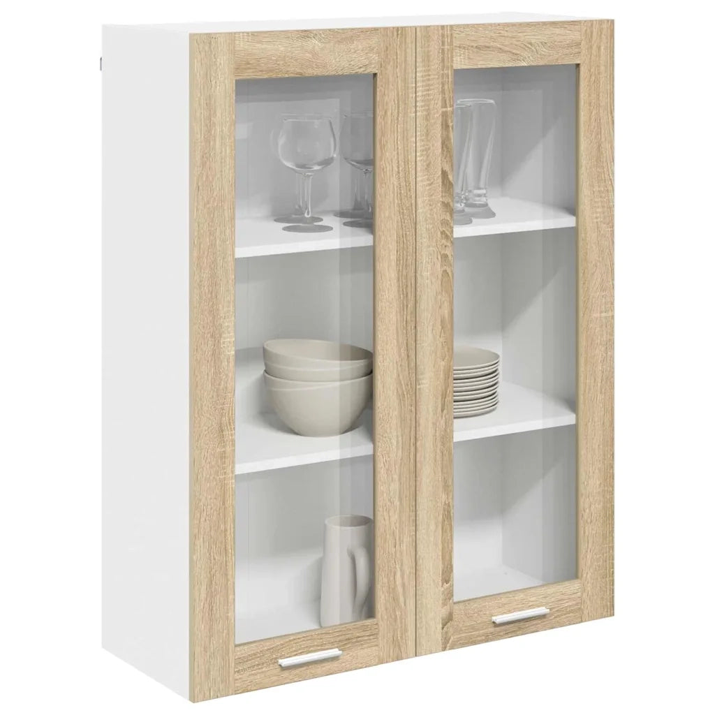 Armadio pensile con porta Rovere Sonoma 80 x 31 x 100 cm 884396
