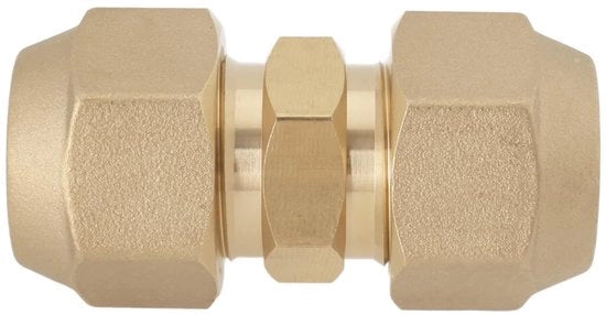 Connettore a Y espandibile 5/8 pollici - Messing - Valvola di connessione - 1 pezzo - Lunghezza 58,7 mm