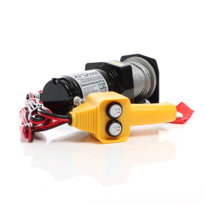 Argano elettrico Verricello a motore 12V 907kg Cavo d'acciaio 12,5m Motore 1CV Fuoristrada