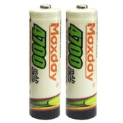 Trade Shop - 2 Pezzi Pile Batterie Stilo Aa Ricaricabili Da 4700 Mah Ni-mh Per Fotocamera -