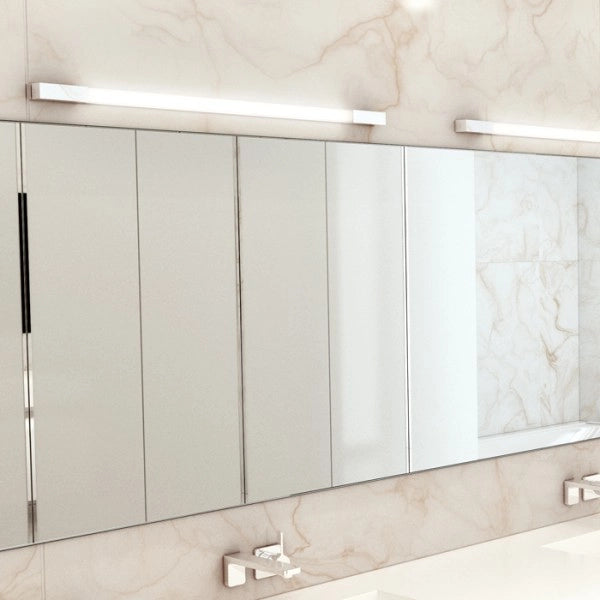 Lampada applique AMENITY 90 da parete cromo 230V LED 11W IP44 3000K
