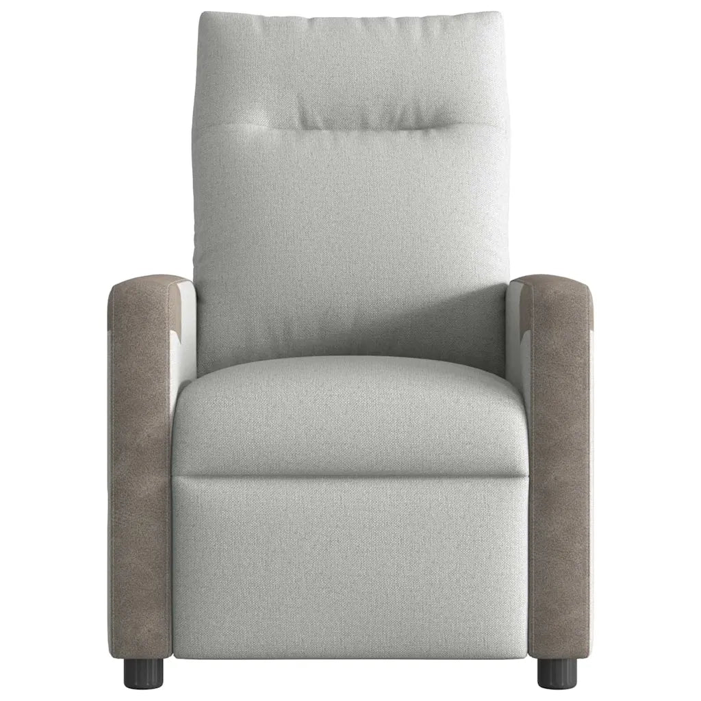 Poltrona Reclinabile in Tessuto Grigio Nuvola 4104838