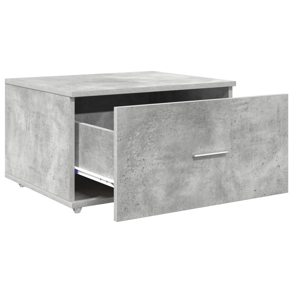 Mobiletto con cassetti Grigio cemento Cemento Medio Ante