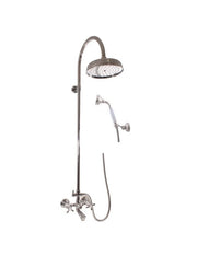 Colonna doccia MORAVA in ottone cromato con doccetta 130 cm