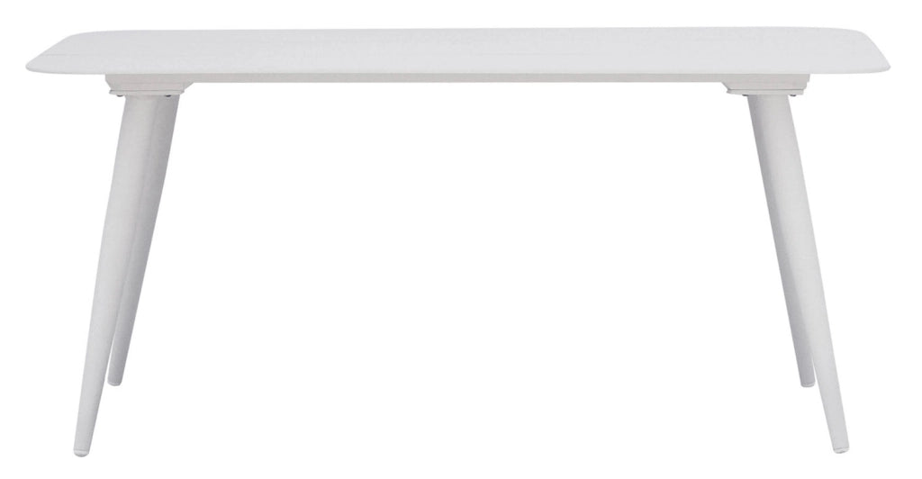 Set Salotto da Giardino Divano 2 Poltrone e Tavolino Milano In Alluminio Bianco con Cuscini Ecrù