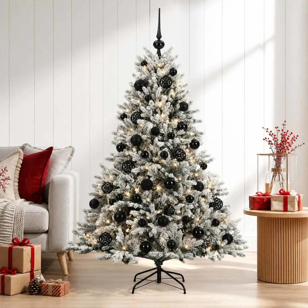 Albero di Natale artificiale con palline 150 cm 150 LED 3465562