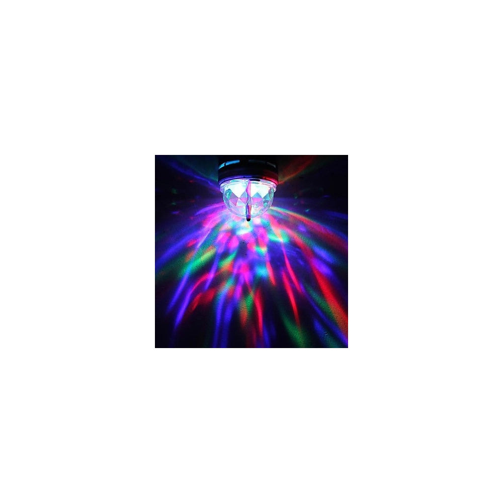 Trade Shop - Lampadina Led Rgb Multicolor Attacco E27 Luce Led Colora Rotante 3watt 3w -