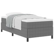 Letto singolo | Letto per adulti | Letto a molle Grigio chiaro 80 x 200 cm Tessuto in Cords